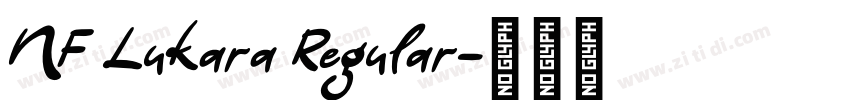 NF Lukara Regular字体转换 NF Lukara Regular字体转换